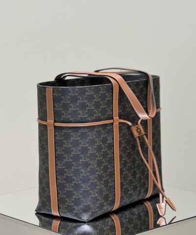 Fake Celine Triomphe Horizontal Cabas - top-grade luxury bag dupe