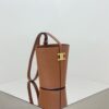 Fake Celine Triomphe Bucket Bag Brown - affordable luxury replica bag