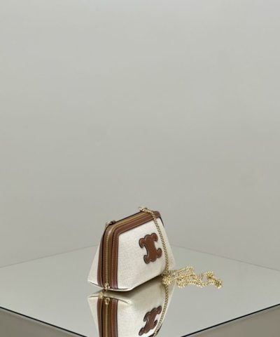 Replica Celine Triomphe Clutch White - 1:1 premium replica handbag