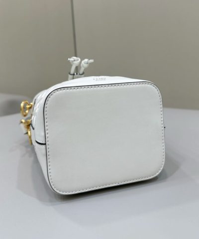 Replica Fendi Tresor Mini Bucket White - ultra-realistic fake purse