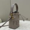 Fake Fendi Tresor Mini Bucket Grey - top-grade luxury bag dupe
