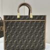 Replica Fendi Sunshine Tote Brown Monogram - elite factory replica handbag