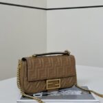 Replica Fendi Baguette Sliding Chain Brown - top-grade luxury bag dupe