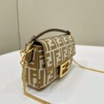Replica Fendi Baguette Ff Brown - 1:1 premium replica handbag
