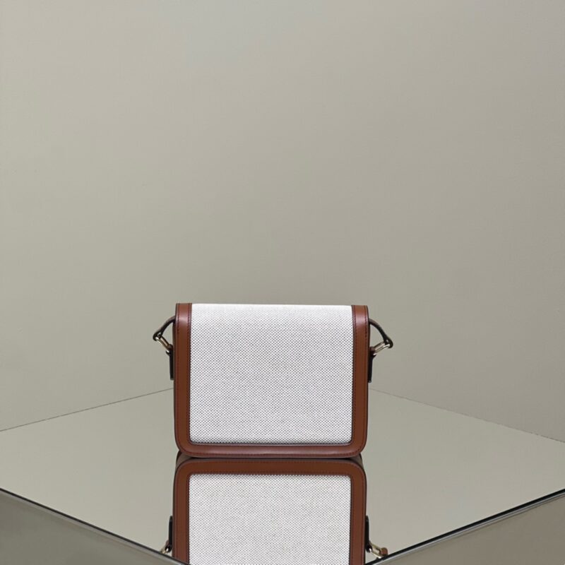 a3 (1) Celine Triomphe Mini White