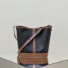 Fake Celine Triomphe Bucket Brown - best quality fake designer bag