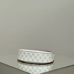 Replica Celine Triomphe Moon Bag White - designer handbag clone