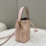 Replica Fendi Tresor Mini Bucket Pink - 1:1 premium replica handbag