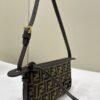 Fake Fendi Simply Brown Cotton - best quality fake designer bag