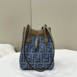 Replica Fendi Origami Small Blue Cotton - affordable luxury replica bag