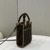 Replica Fendi Mini Tote Brown Canvas - best quality fake designer bag