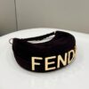 Fake Fendi Fendigraphy Large Black Velvet - premium superclone handbag