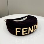 Replica Fendi Fendigraphy Large Black Velvet