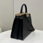 Replica Fendi Peekaboo Medium Black - 1:1 premium replica handbag