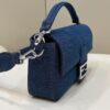 Replica Fendi Baguette Full Blue Denim - best quality fake designer bag