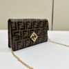Replica Fendi Baguette Wallet On Chain - high-end replica designer purse