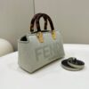 Fake Fendi By The Way Boston Beige Cotton - top-grade luxury bag dupe