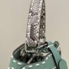 Fake Fendi Peekaboo Green Python Handle - ultra-realistic fake purse
