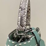 Replica Fendi Peekaboo Green Python Handle