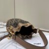 Replica Fendi Tresor Mini Bucket Brown - elite factory replica handbag