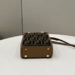 Replica Fendi Mini Tote Brown Canvas - 1:1 premium replica handbag
