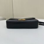 Sac Fendi Baguette en cuir noir intégral (réplique) - réplique de sac de luxe abordable