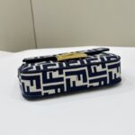 a4 Replica Fendi Baguette Small Cotton Blue