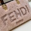 Fake Fendi By The Way Boston Pink Wool - top-grade luxury bag dupe