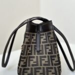 Replica Fendi Origami Small Brown Cotton
