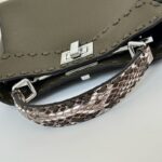 Replica Fendi Peekaboo Small Dark Grey - top-grade luxury bag dupe