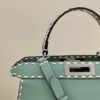Fake Fendi Peekaboo Green Python Handle - top-grade luxury bag dupe