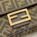 Replica Fendi Baguette Sliding Chain Ff Brown