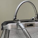 a5 Αντίγραφο Fendi Peekaboo Large Silver - τσάντα 1:1 premium replica