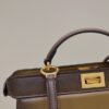 Fake Fendi Peekaboo Large Dark Brown - high-quality designer bag dupe