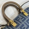 Fake Fendi By The Way Boston Blue Denim - best quality fake designer bag