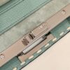Fake Fendi Peekaboo Green Python Handle - best quality fake designer bag