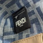 レプリカフェンディバゲットスモールダークブルーデニム - 高級レプリカデザイナーハンドバッグ