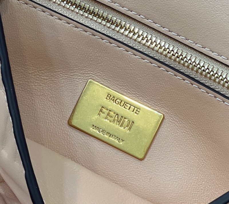 a6 Fendi Baguette Sliding Chain Pink