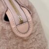 Fake Fendi By The Way Boston Pink Wool - high-quality designer bag dupe