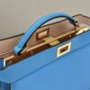 Fake Fendi Peekaboo Large Blue - affordable luxury replica bag