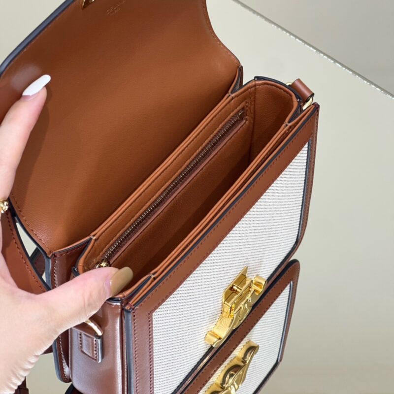 a7 (1) Celine Triomphe Mini White