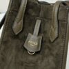 Fake Fendi Origami Small Dark Green - best quality fake designer bag