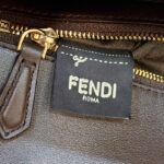 Replica Fendi Baguette Sliding Chain Ff Brown