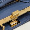 Fake Fendi Peekaboo Small Blue - premium superclone handbag
