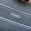 Fake Fendi Peekaboo Dark Blue - 1:1 premium replica handbag