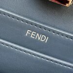 Replica Fendi Peekaboo Dark Blue - 1:1 premium replica handbag