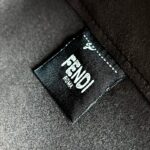 Replica Fendi Origami Small Brown Cotton - affordable luxury replica bag