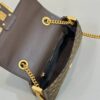 Replica Fendi Baguette Sliding Chain Ff Brown - 1:1 premium replica handbag