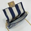 Fake Fendi Baguette Small Cotton Blue - designer handbag clone
