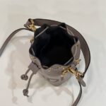 Replica Fendi Tresor Mini Bucket Grey - 1:1 premium replica handbag
